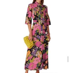 Patou Printed Shirtdress Dress - Damaged